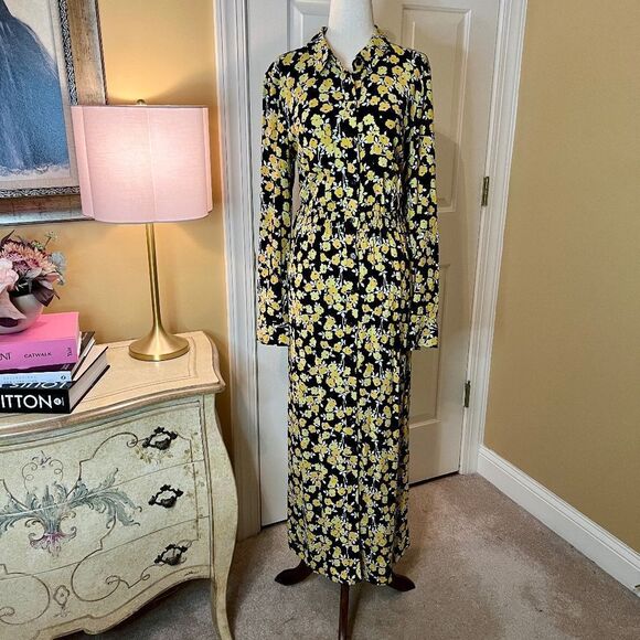 Boden Jessie Floral Shirt Style Maxi Dress Shirtdress - Picture 4 of 6